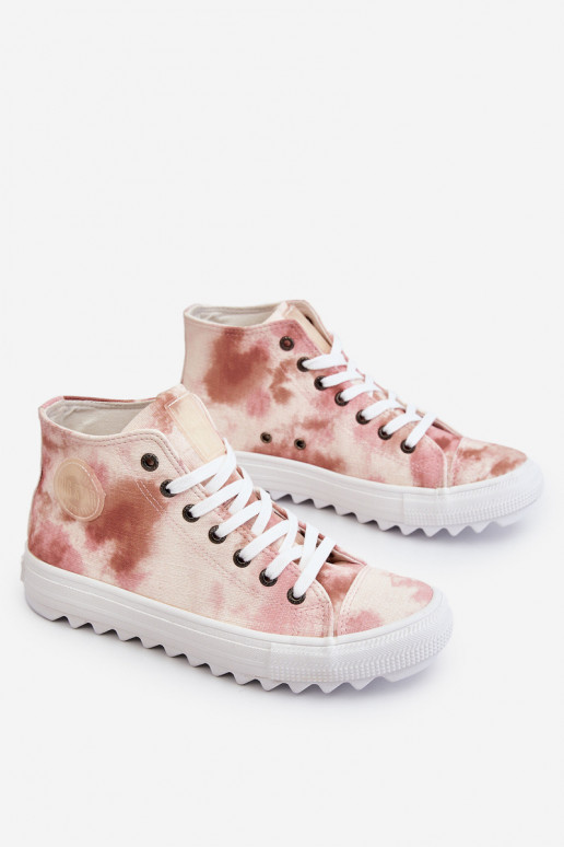 Sapatos casuais Big Star LL274048 bege-rosa