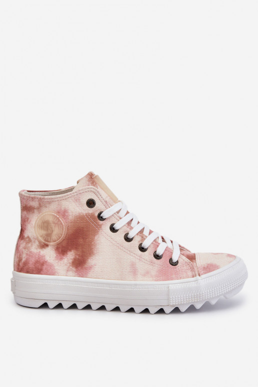Sapatos casuais Big Star LL274048 bege-rosa
