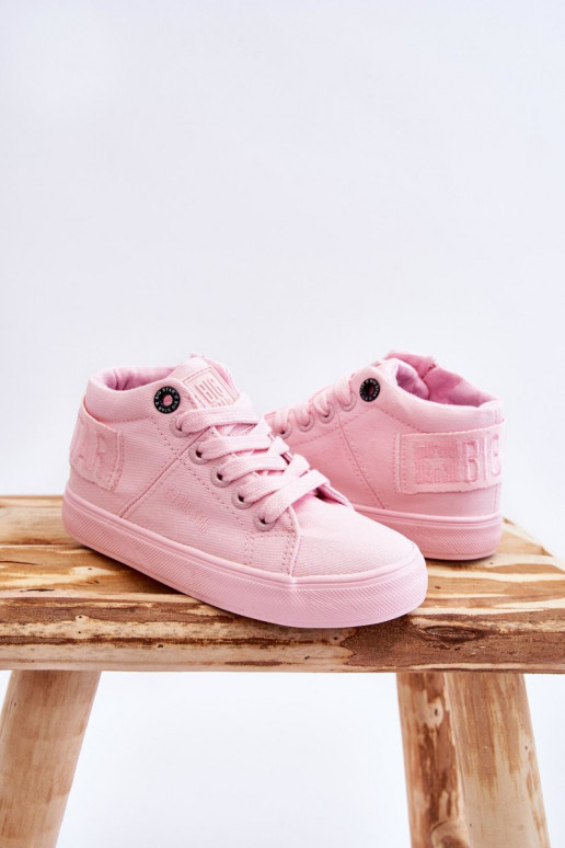 Calçado de lazer modelo clássico infantil com bota Big Star LL374003 cor rosa