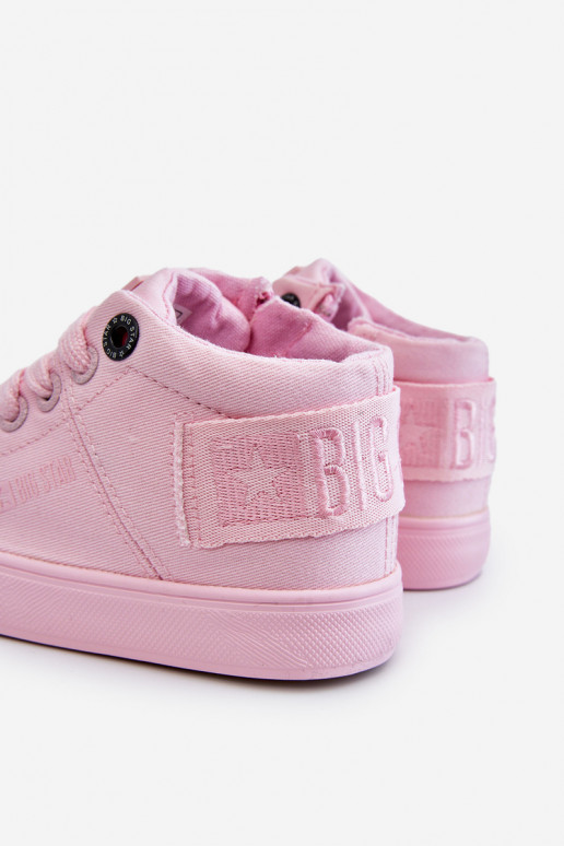 Calçado de lazer modelo clássico infantil com bota Big Star LL374003 cor rosa
