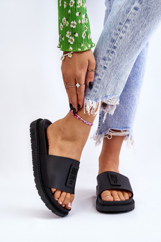 Chinelos Big Star LL274429 pretos