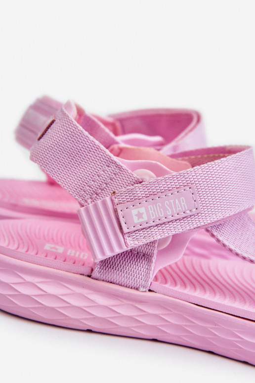 Sandálias femininas Big Star LL274A100 rosa