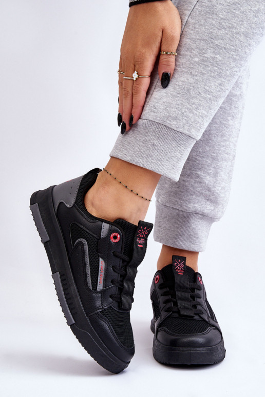 Modelo de tênis sapatos Cross Jeans LL2R4012C cor preta Modelo de tênis sapatos Cross Jeans LL2R4012C cor preta