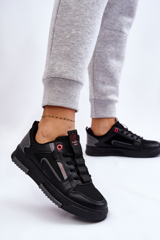 Modelo de tênis sapatos Cross Jeans LL2R4012C cor preta Modelo de tênis sapatos Cross Jeans LL2R4012C cor preta