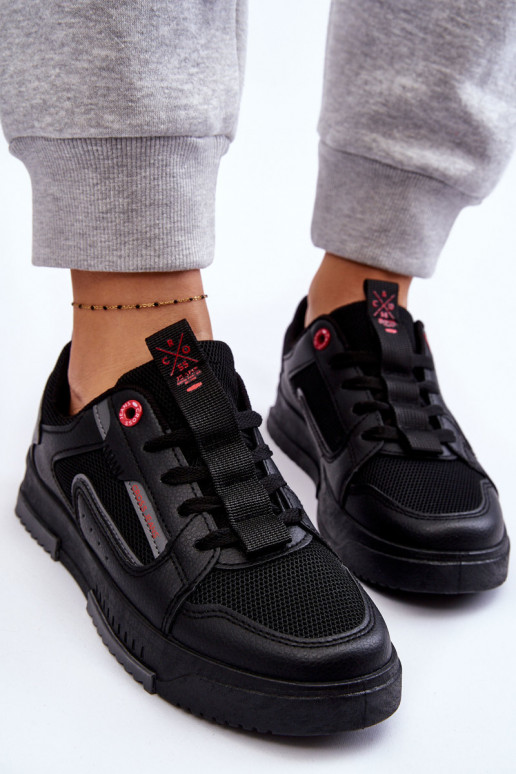 Modelo de tênis sapatos Cross Jeans LL2R4012C cor preta Modelo de tênis sapatos Cross Jeans LL2R4012C cor preta