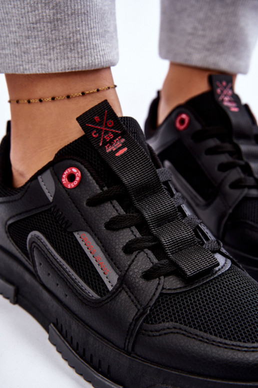 Modelo de tênis sapatos Cross Jeans LL2R4012C cor preta Modelo de tênis sapatos Cross Jeans LL2R4012C cor preta