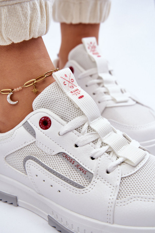 Modelo de tênis sapatos Cross Jeans LL2R4011C cor branca Modelo de tênis sapatos Cross Jeans LL2R4011C cor branca