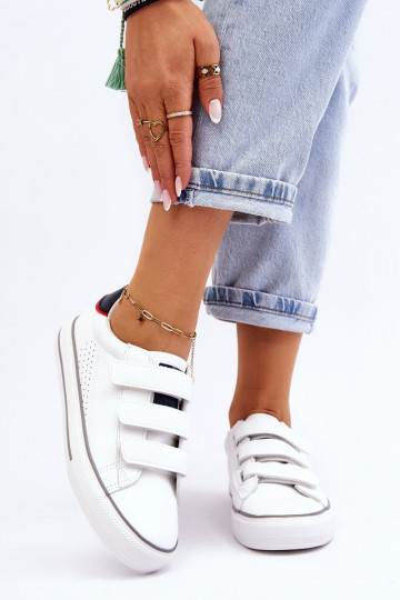 Tênis com fechos adesivos Big Star LL274A207 cor branca 2