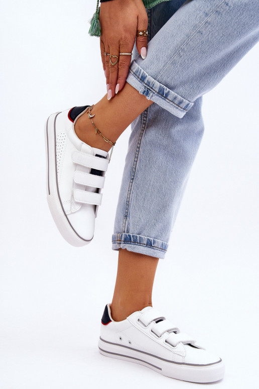 Tênis com fechos adesivos Big Star LL274A207 cor branca Tênis com fechos adesivos Big Star LL274A207 cor branca