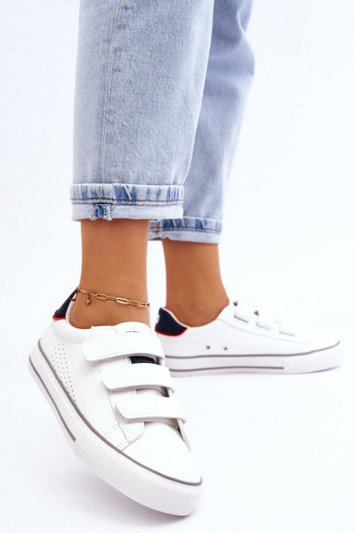 Tênis com fechos adesivos Big Star LL274A207 cor branca Tênis com fechos adesivos Big Star LL274A207 cor branca