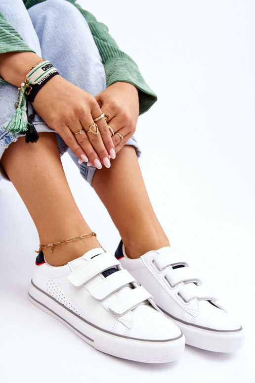 Tênis com fechos adesivos Big Star LL274A207 cor branca Tênis com fechos adesivos Big Star LL274A207 cor branca