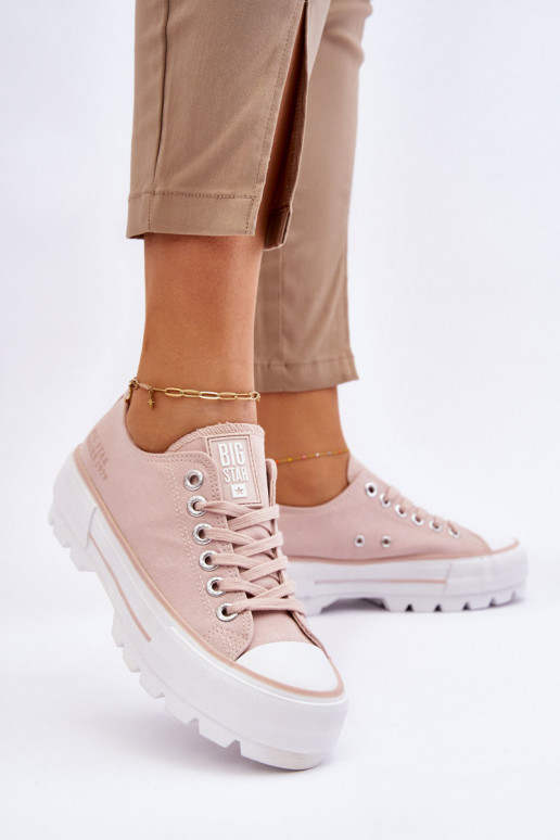 sapatos casuais com plataforma Big Star LL274151 Nude
