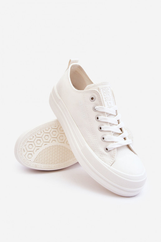 com atacadores Tênis Big Star LL274968 cor branca
