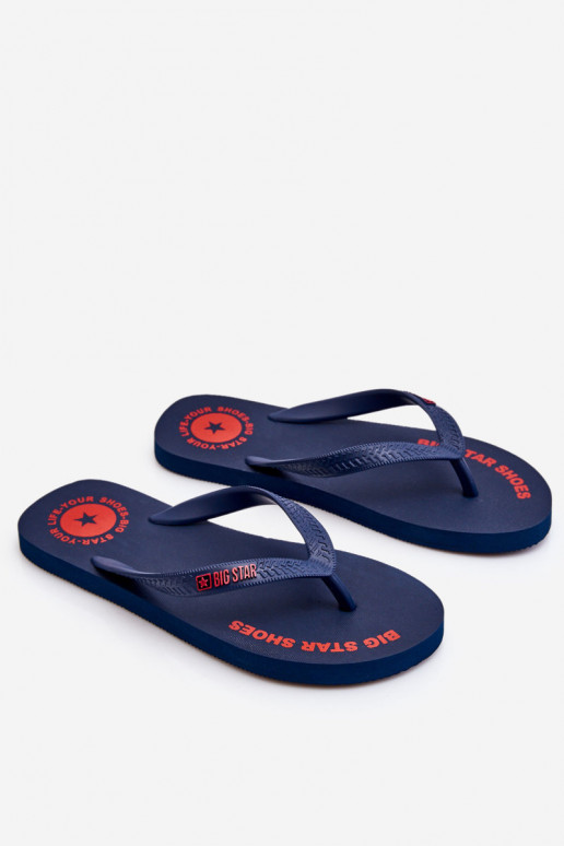 Chinelos Big Star LL174424 azul escuro