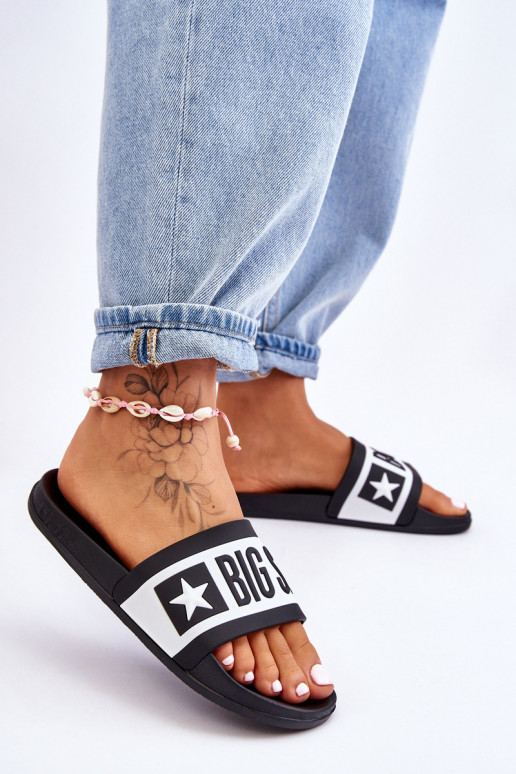 Chinelos modelo clássico Big Star LL274739 cor preta