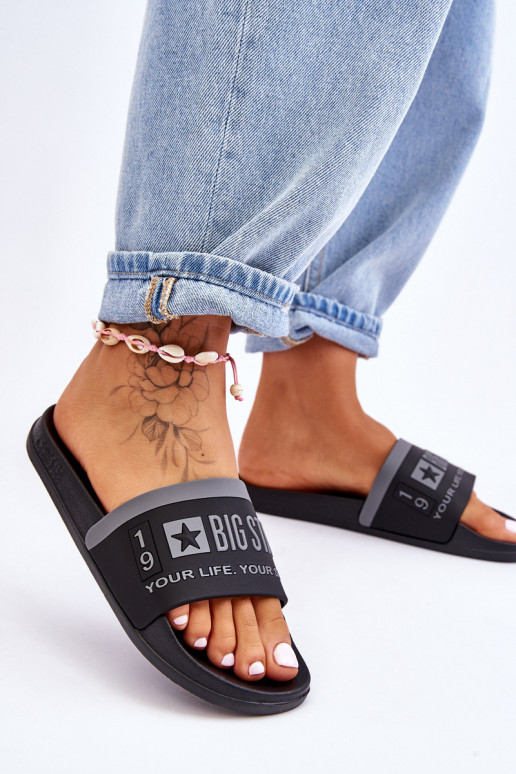 Chinelos leves Big Star LL274732 pretos