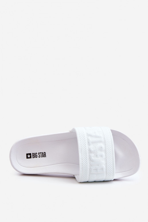 Chinelos da moda Big Star LL274A159 cor branca