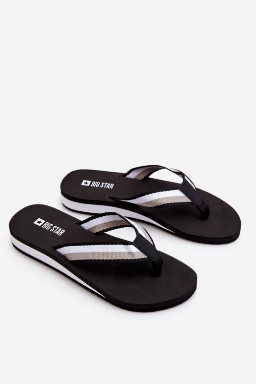 Chinelos com plataforma Big Star LL274781 cor preta Chinelos com plataforma Big Star LL274781 cor preta