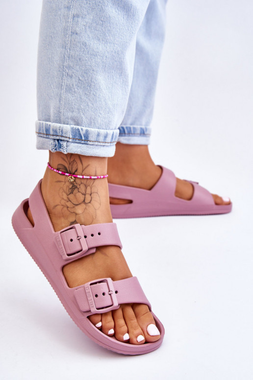 Sandálias leves Big Star LL274744 Cor roxa