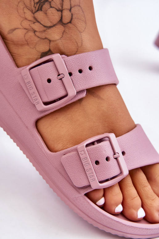 Sandálias leves Big Star LL274744 Cor roxa