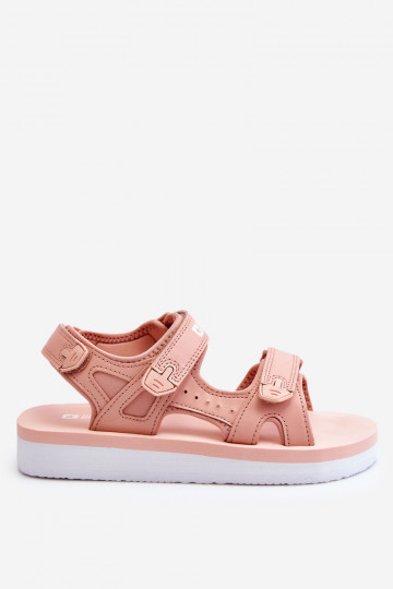 Sandálias estilo esporte com plataforma Big Star LL274788 cor rosa