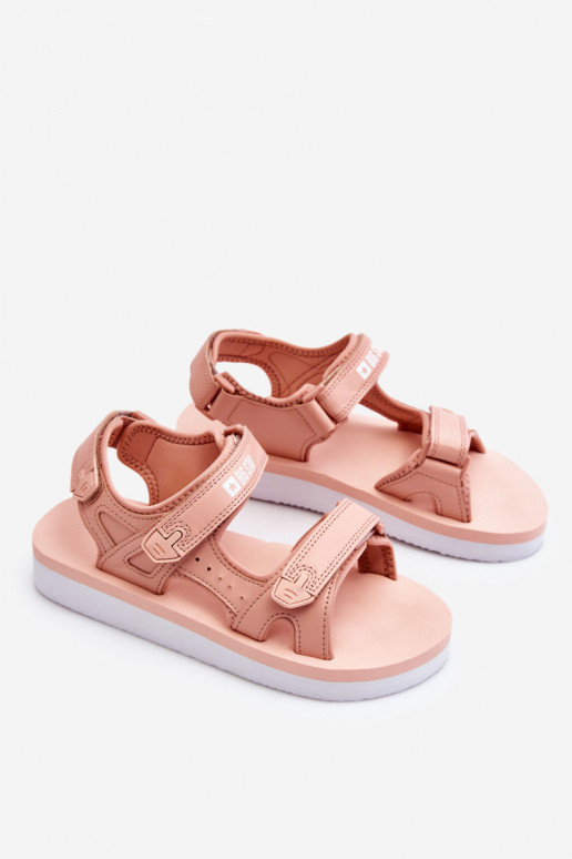 Sandálias estilo esporte com plataforma Big Star LL274788 cor rosa