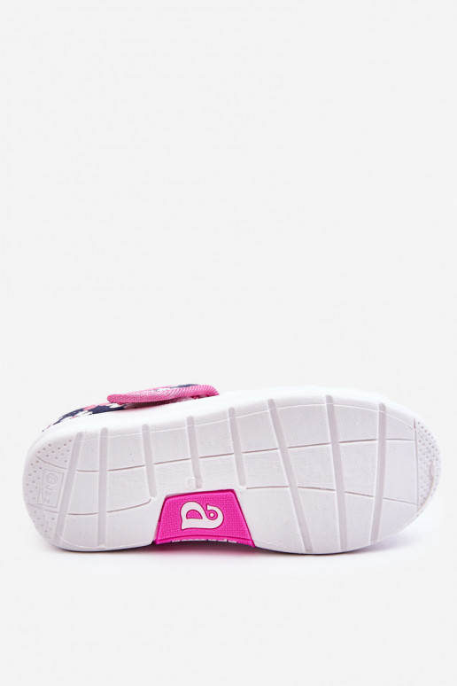 Bailarinas infantis com motivos florais na cor azul e rosa Noah Bailarinas infantis com motivos florais na cor azul e rosa Noah