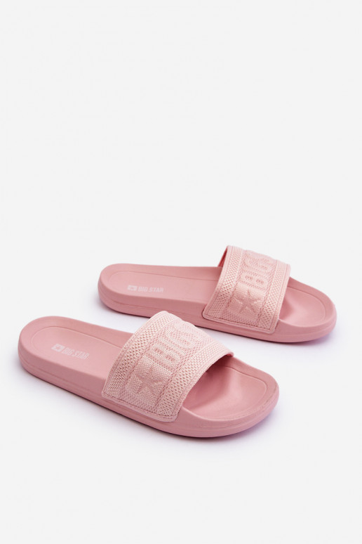 Chinelos da moda Big Star LL274A157 tom rosa claro Chinelos da moda Big Star LL274A157 tom rosa claro