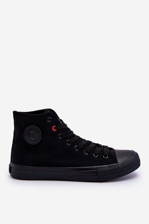 Sapatos de lazer modelo clássico com sola Big Star T274033 cor preta