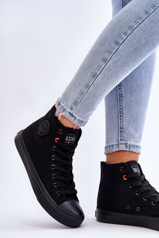 Sapatos de lazer modelo clássico com sola Big Star T274033 cor preta