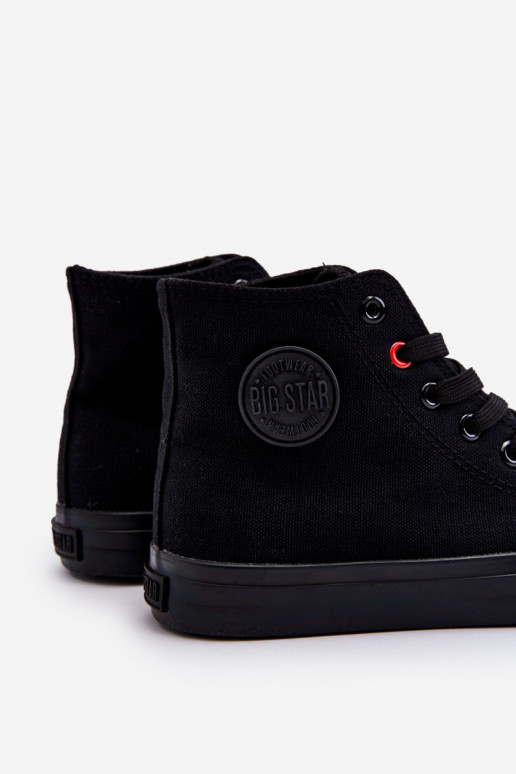 Sapatos de lazer modelo clássico com sola Big Star T274033 cor preta