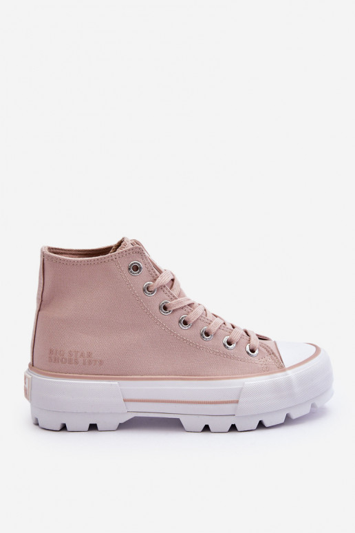 sapatos casuais com plataforma Big Star LL274157 Nude sapatos casuais com plataforma Big Star LL274157 Nude