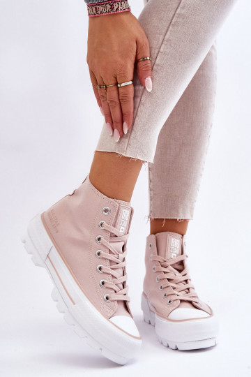 sapatos casuais com plataforma Big Star LL274157 Nude 2