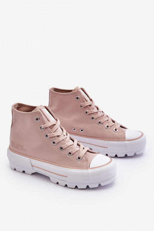 sapatos casuais com plataforma Big Star LL274157 Nude sapatos casuais com plataforma Big Star LL274157 Nude