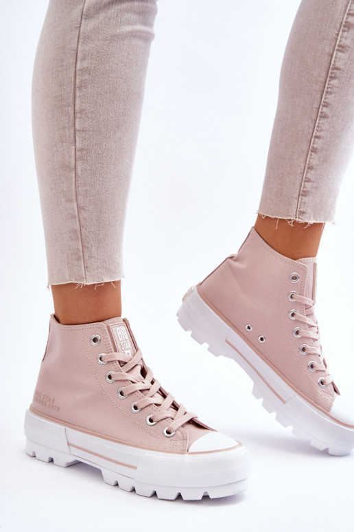 sapatos casuais com plataforma Big Star LL274157 Nude