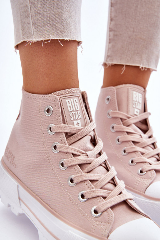 sapatos casuais com plataforma Big Star LL274157 Nude