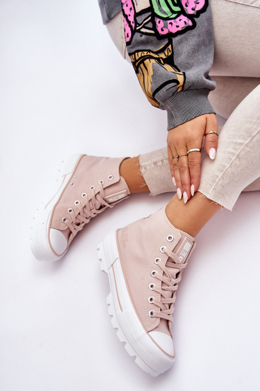 sapatos casuais com plataforma Big Star LL274157 Nude