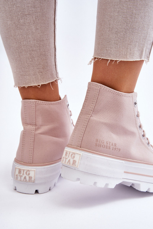 sapatos casuais com plataforma Big Star LL274157 Nude