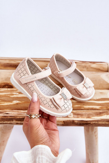 Lindas bailarinas infantis com fita rosa Halle 2