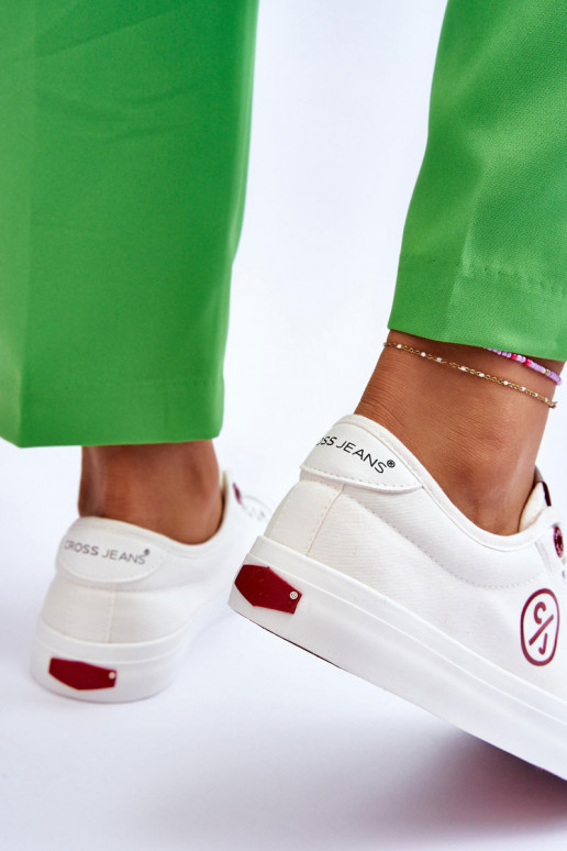 Tênis Cross Jeans LL2R4043 cor branca Tênis Cross Jeans LL2R4043 cor branca