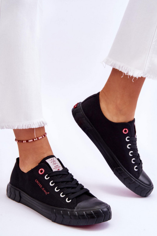 Modelo clássico de calçado feminino Cross Jeans LL2R4051 preto Modelo clássico de calçado feminino Cross Jeans LL2R4051 preto
