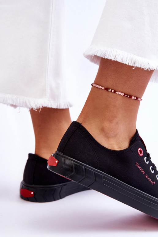 Modelo clássico de calçado feminino Cross Jeans LL2R4051 preto Modelo clássico de calçado feminino Cross Jeans LL2R4051 preto