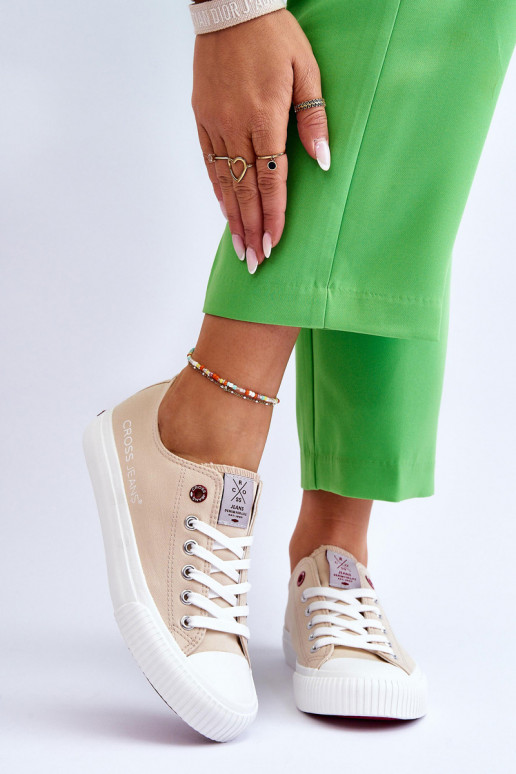 Sapatos femininos Cross Jeans LL2R4070 bege Sapatos femininos Cross Jeans LL2R4070 bege