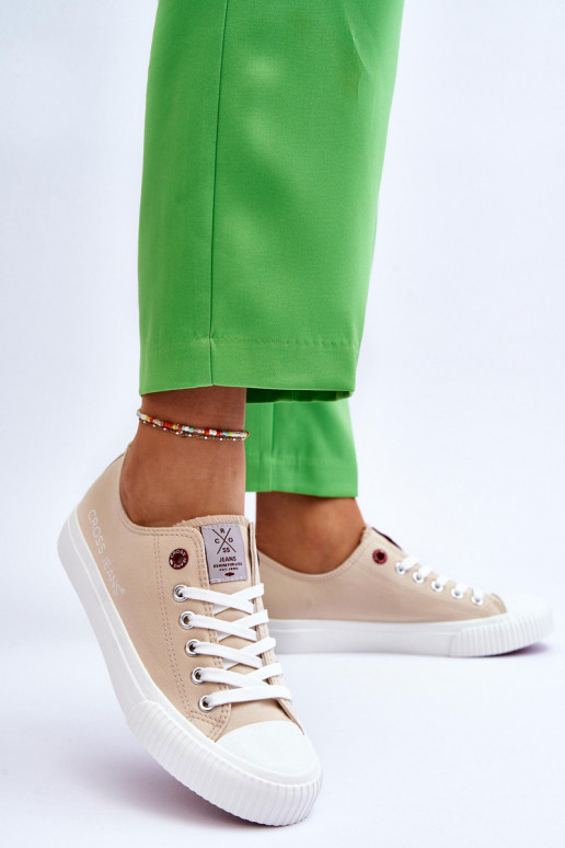 Sapatos femininos Cross Jeans LL2R4070 bege Sapatos femininos Cross Jeans LL2R4070 bege