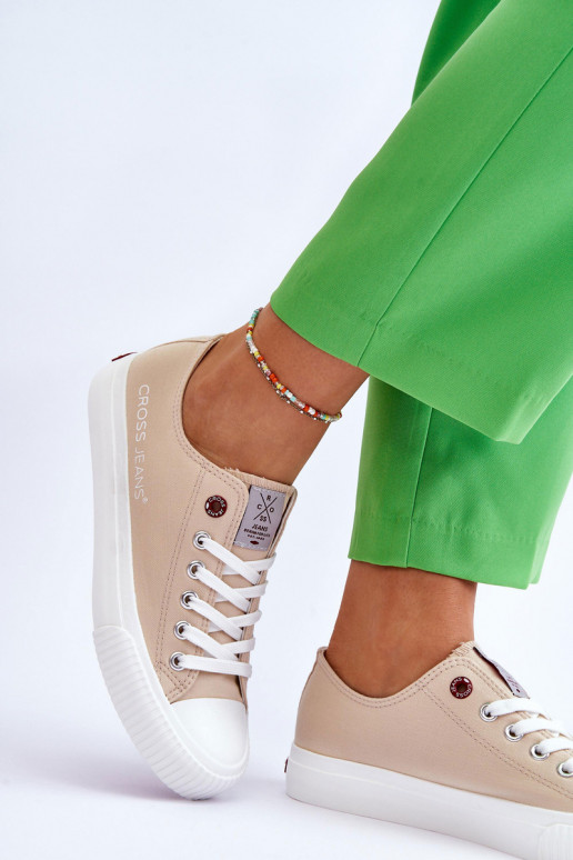 Sapatos femininos Cross Jeans LL2R4070 bege Sapatos femininos Cross Jeans LL2R4070 bege