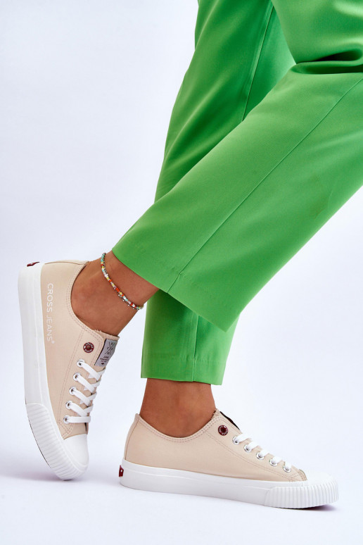 Sapatos femininos Cross Jeans LL2R4070 bege Sapatos femininos Cross Jeans LL2R4070 bege