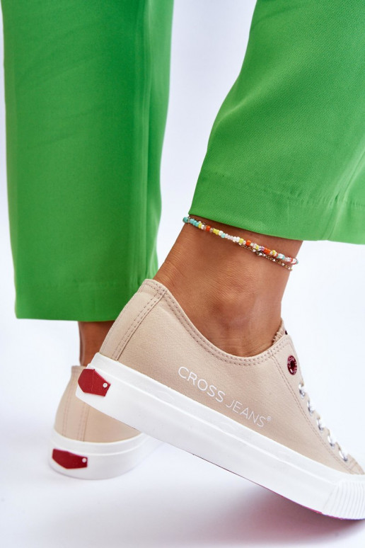 Sapatos femininos Cross Jeans LL2R4070 bege Sapatos femininos Cross Jeans LL2R4070 bege