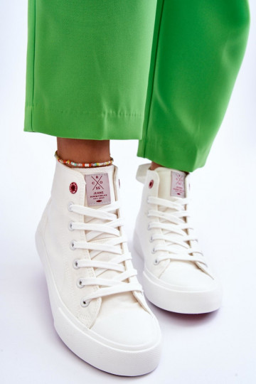 Cross Jeans LL2R4086C sapato casual branco com modelo clássico 2