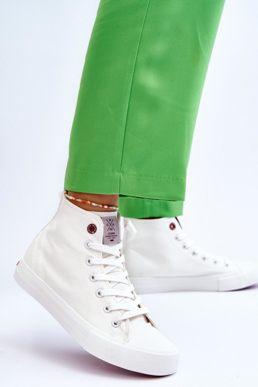 Cross Jeans LL2R4086C sapato casual branco com modelo clássico