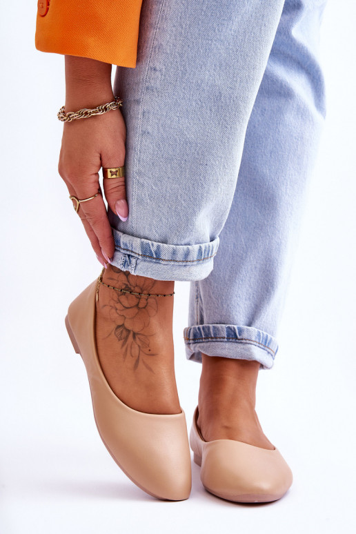 Modelo clássico Bailarina bege Stacee Modelo clássico Bailarina bege Stacee